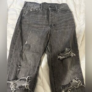 BDG Gray Slim Straight Jeans